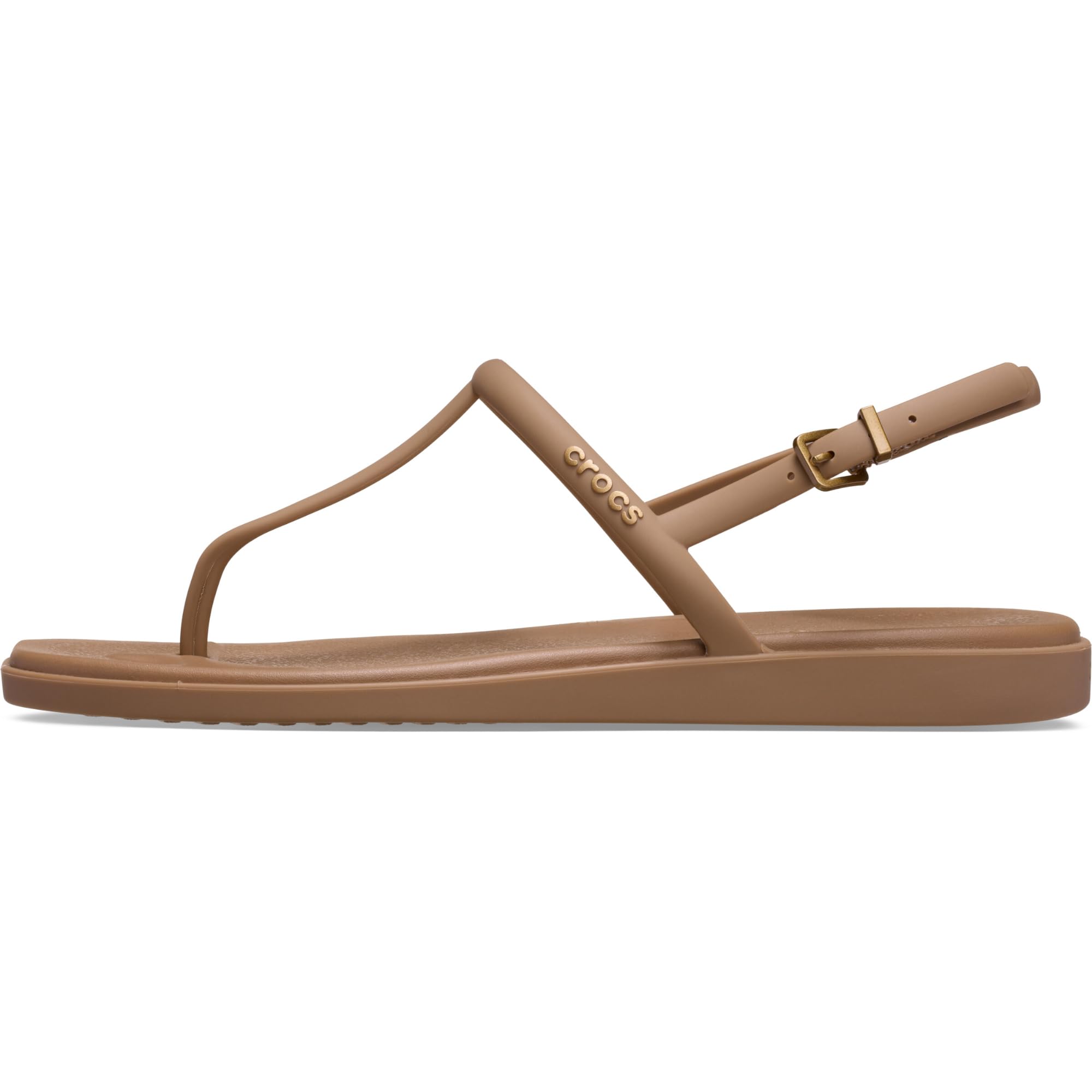 Crocs Women's Miami Thong Sandal Milk Chocolate 4 Medium