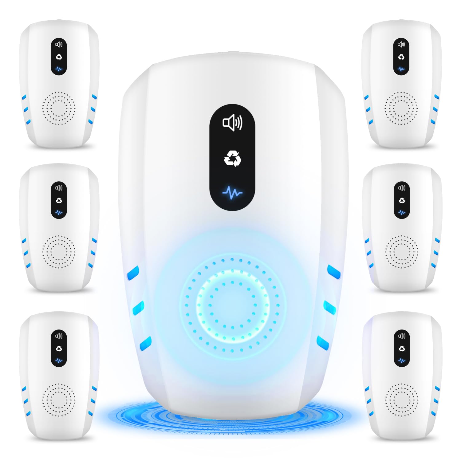 2026 Cvtayn Upgraded Ultrasonic Pest Repellent Indoor Repeller, Mouse Traps, Repellent Roach, Mouse, Bugs, Mosquito, Mice, Spider, Ant, Rodent Repellent Ultrasonic Plug in, 3 Mode Switching, 6 Packs