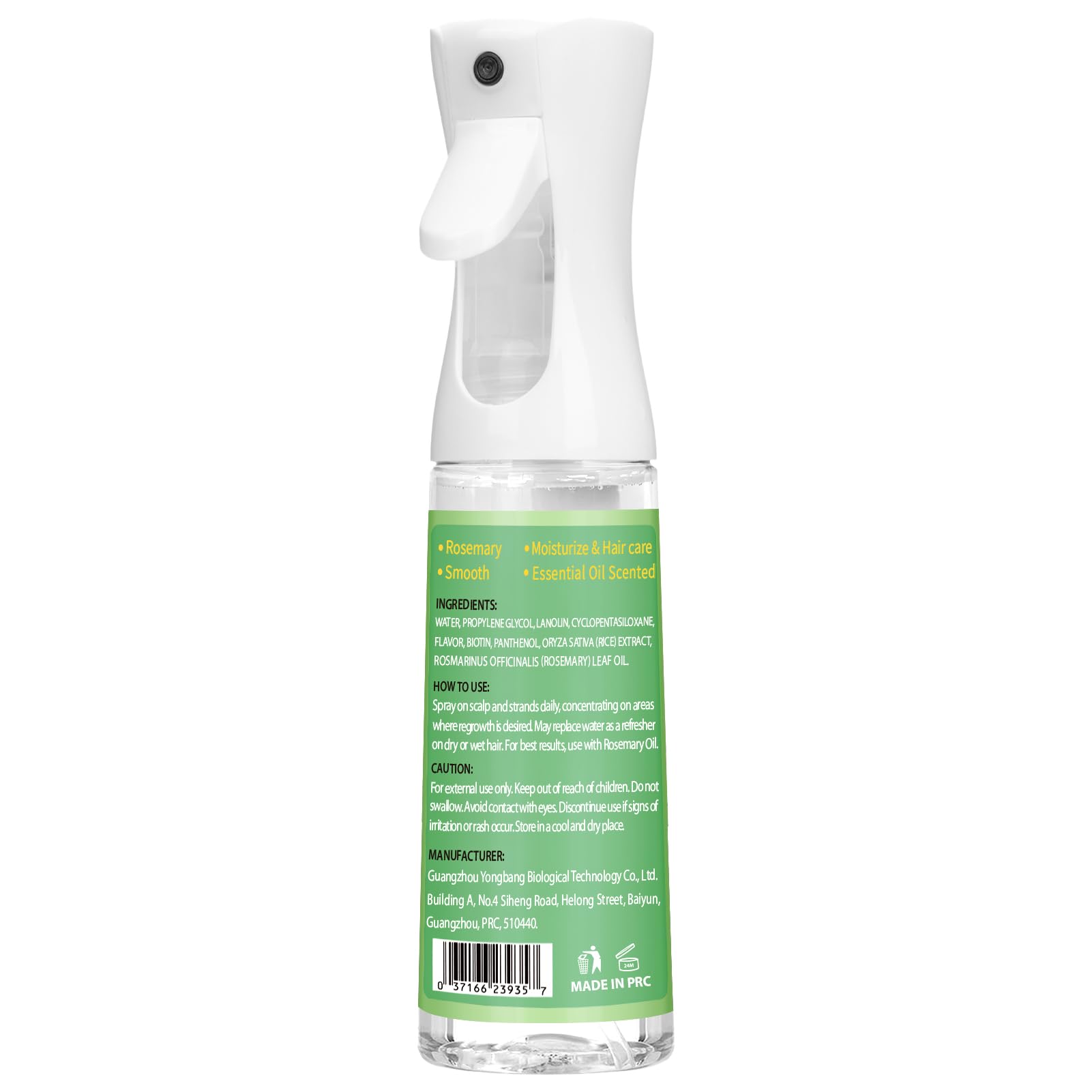 WOZUTUNT Rice Water Rosemary Spray - Rosemary & Rice Water Spray For Women & Men, Dry, Weak Hair, Thickening, Daily Strengthening Mist Hair Care Product for All Hairs Types (10 fl oz)