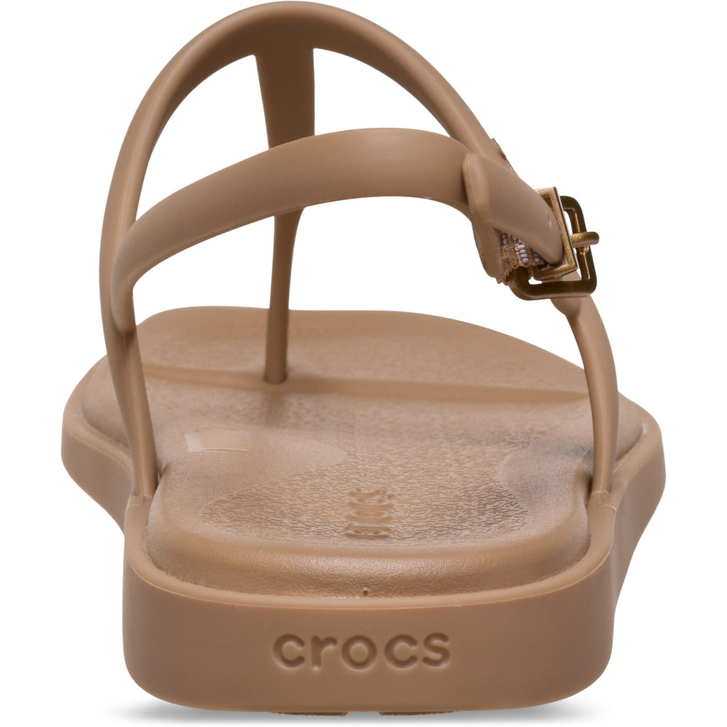 Crocs Women's Miami Thong Sandal Milk Chocolate 4 Medium
