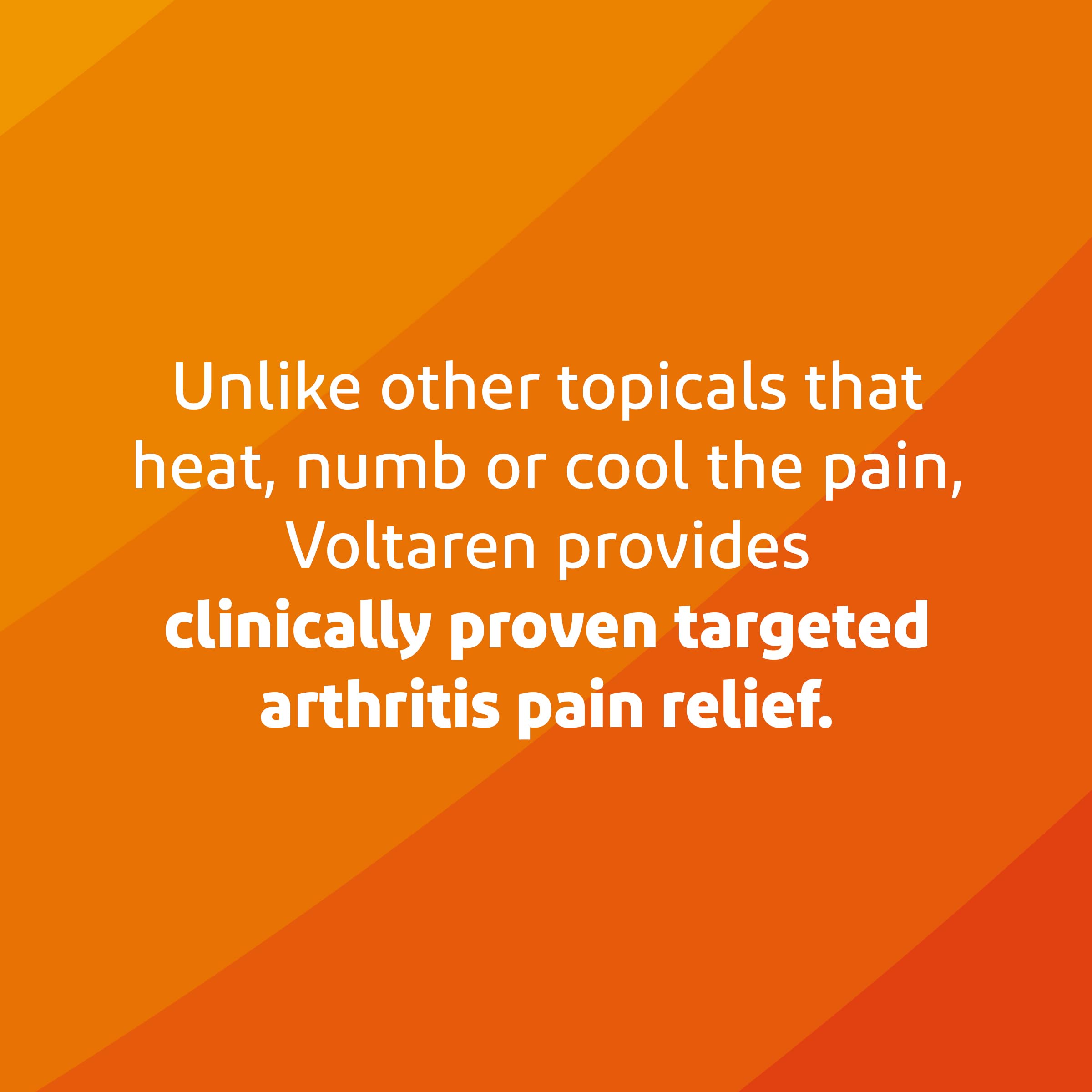 Voltaren, Arthritis Pain Gel for Powerful Topical Arthritis Pain Relief with Diclofenac - New Easy Open Cap - 100 g x 2