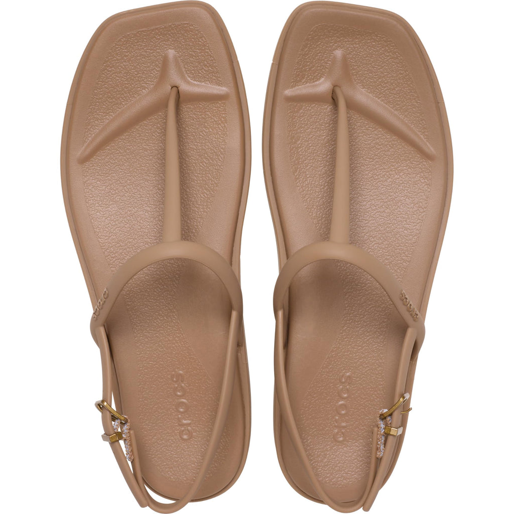 Crocs Women's Miami Thong Sandal Milk Chocolate 4 Medium