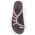 Plaka Relief Flip Flops for Women with Arch Support | Comfy Sandals for Women | Perfect for the Beach, Long Walks or Poolside | Reduces Heel & Back Pain | Brazilian Sand | Size 7