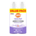 OFF! Clean Feel Insect Repellent Aerosol with 20% Picaridin - Long-Lasting DEET-Free Protection from Mosquitoes, Fragrance-Free Pest Control For Ticks & Flies, Camping, Bug Spray - 5 oz (Pack of 2)