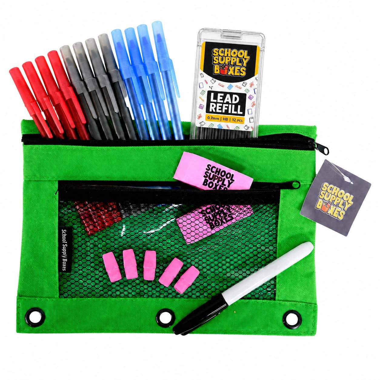 Ultimate High School and College Bundle | 1 Box | School Supply Boxes - Back to School Essentials | Includes Notebooks, Tab Dividers, Pencils, Highlighters, & More