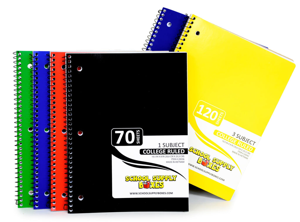 Ultimate High School and College Bundle | 1 Box | School Supply Boxes - Back to School Essentials | Includes Notebooks, Tab Dividers, Pencils, Highlighters, & More