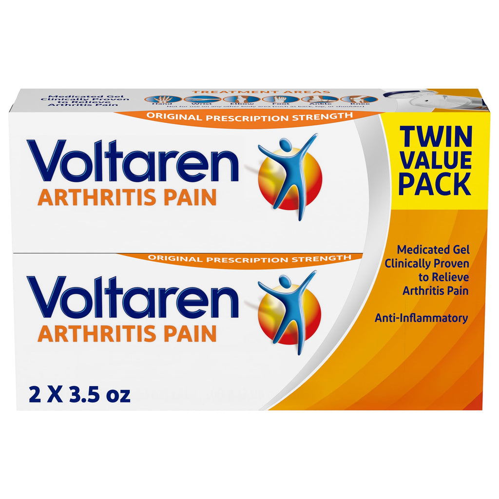 Voltaren, Arthritis Pain Gel for Powerful Topical Arthritis Pain Relief with Diclofenac - New Easy Open Cap - 100 g x 2