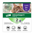 Advantage II Large Cat Vet-Recommended Flea Treatment & Prevention | Cats Over 9 lbs. | 2-Month Supply
