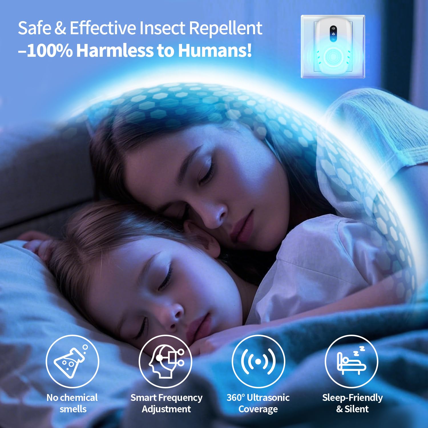 2026 Cvtayn Upgraded Ultrasonic Pest Repellent Indoor Repeller, Mouse Traps, Repellent Roach, Mouse, Bugs, Mosquito, Mice, Spider, Ant, Rodent Repellent Ultrasonic Plug in, 3 Mode Switching, 6 Packs