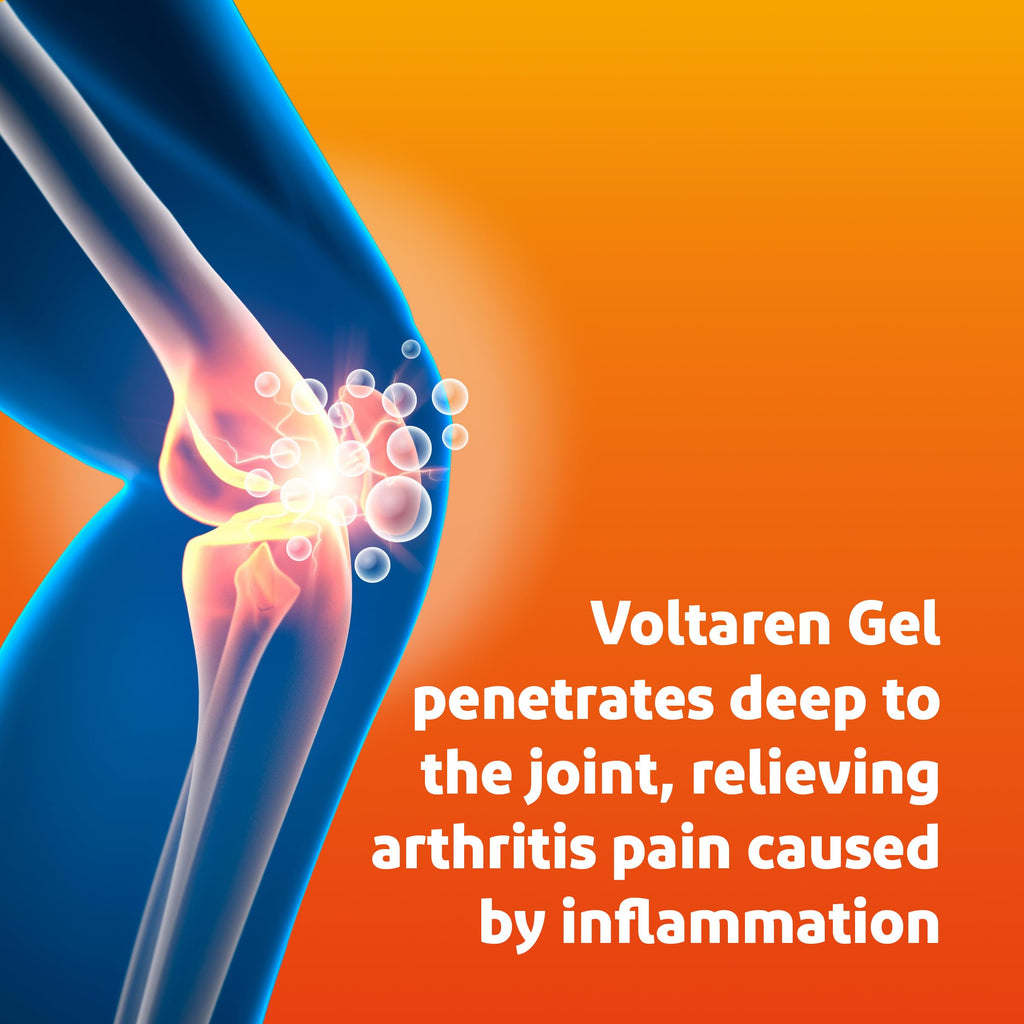 Voltaren, Arthritis Pain Gel for Powerful Topical Arthritis Pain Relief with Diclofenac - New Easy Open Cap - 100 g x 2