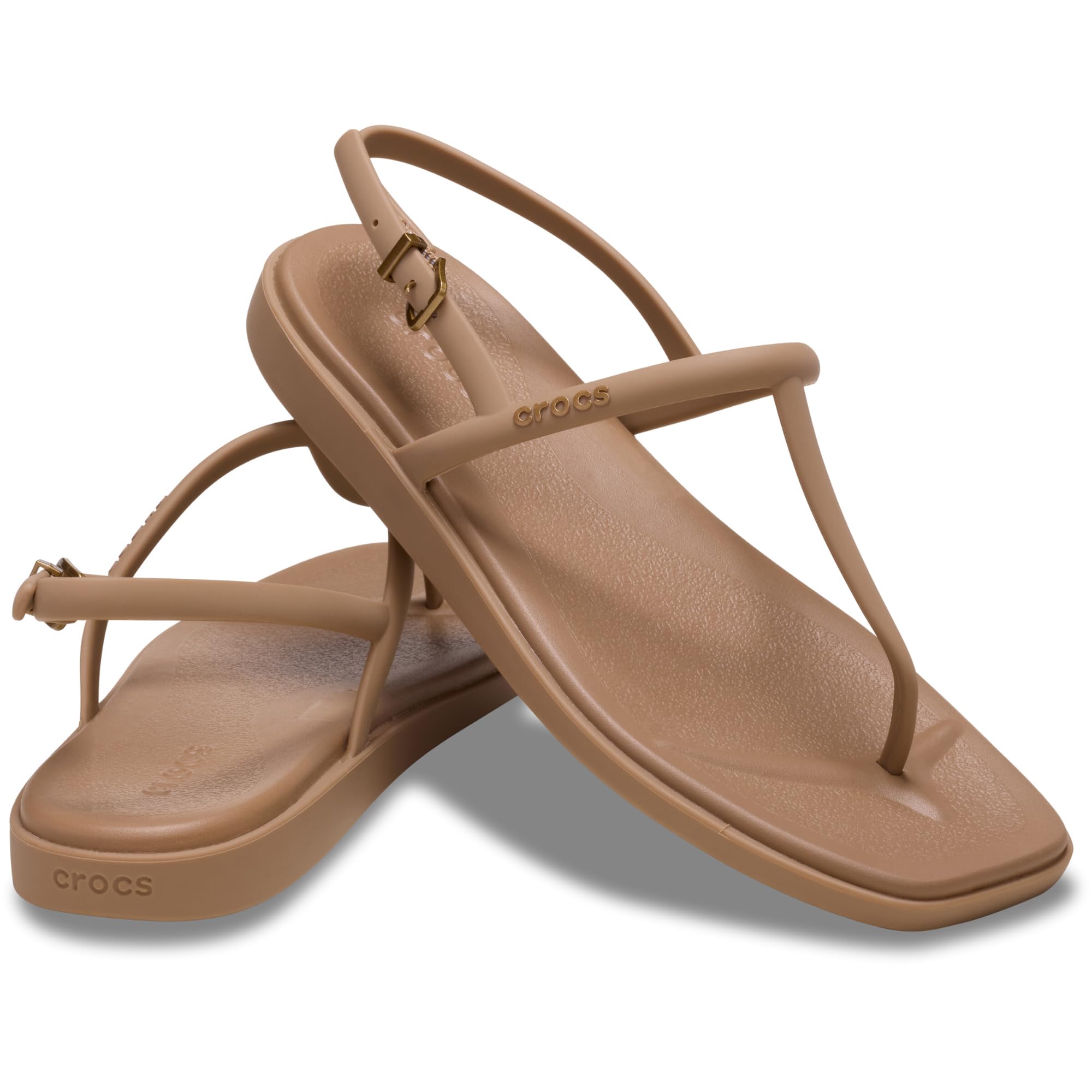 Crocs Women's Miami Thong Sandal Milk Chocolate 4 Medium