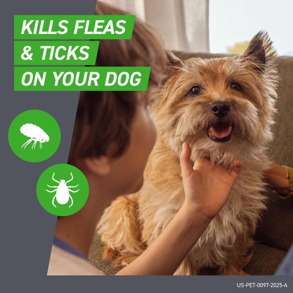 FRONTLINE Plus for Dogs Flea and Tick Treatment (Small Dog, 5-22 lbs.) 8 Doses (Orange Box)