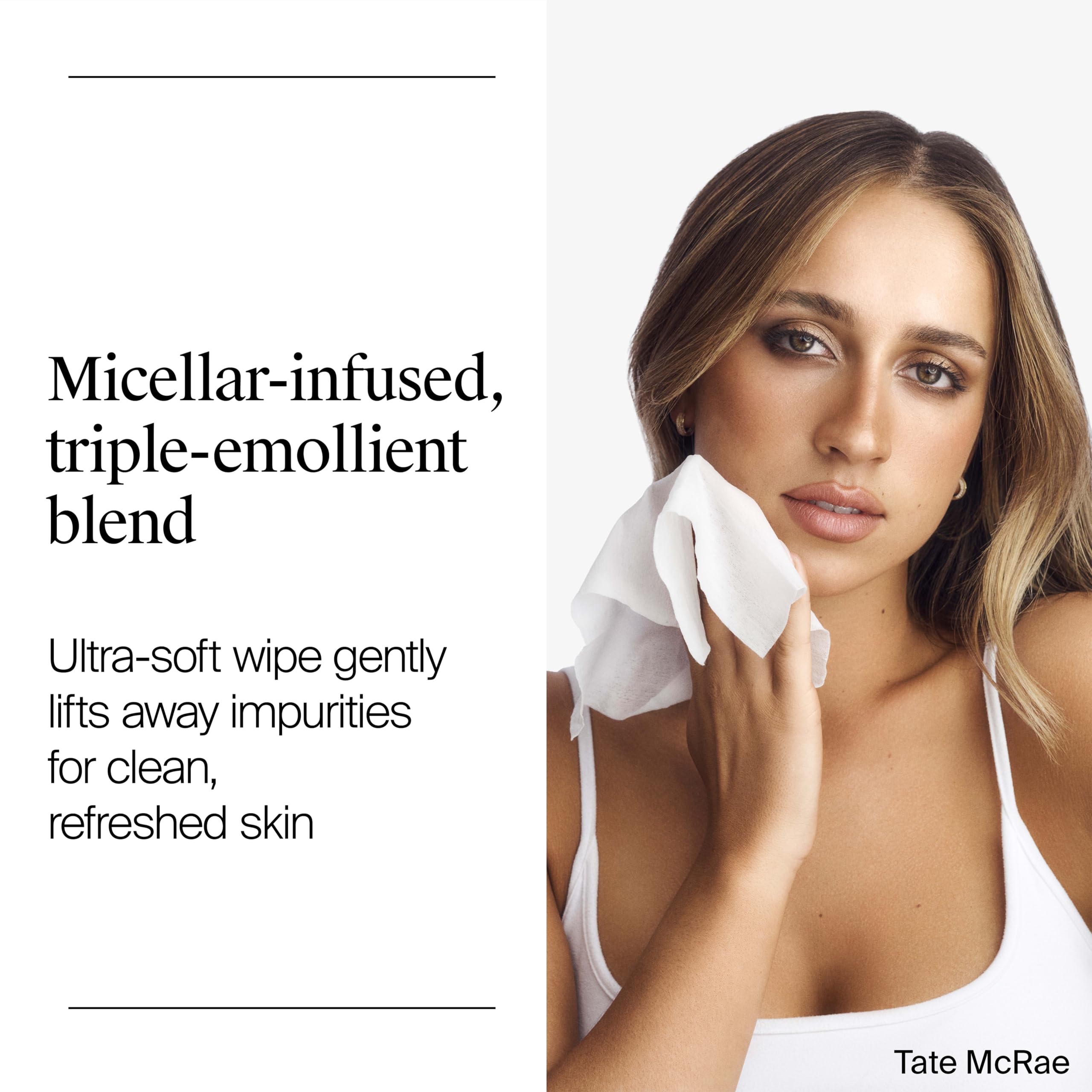 Neutrogena Makeup Remover Micellar Wipes for Face Daily Gently Removes Oil Dirt and Waterproof Makeup in a Simple Fully Plant-Based Cloth, 2 pack of 25 ct