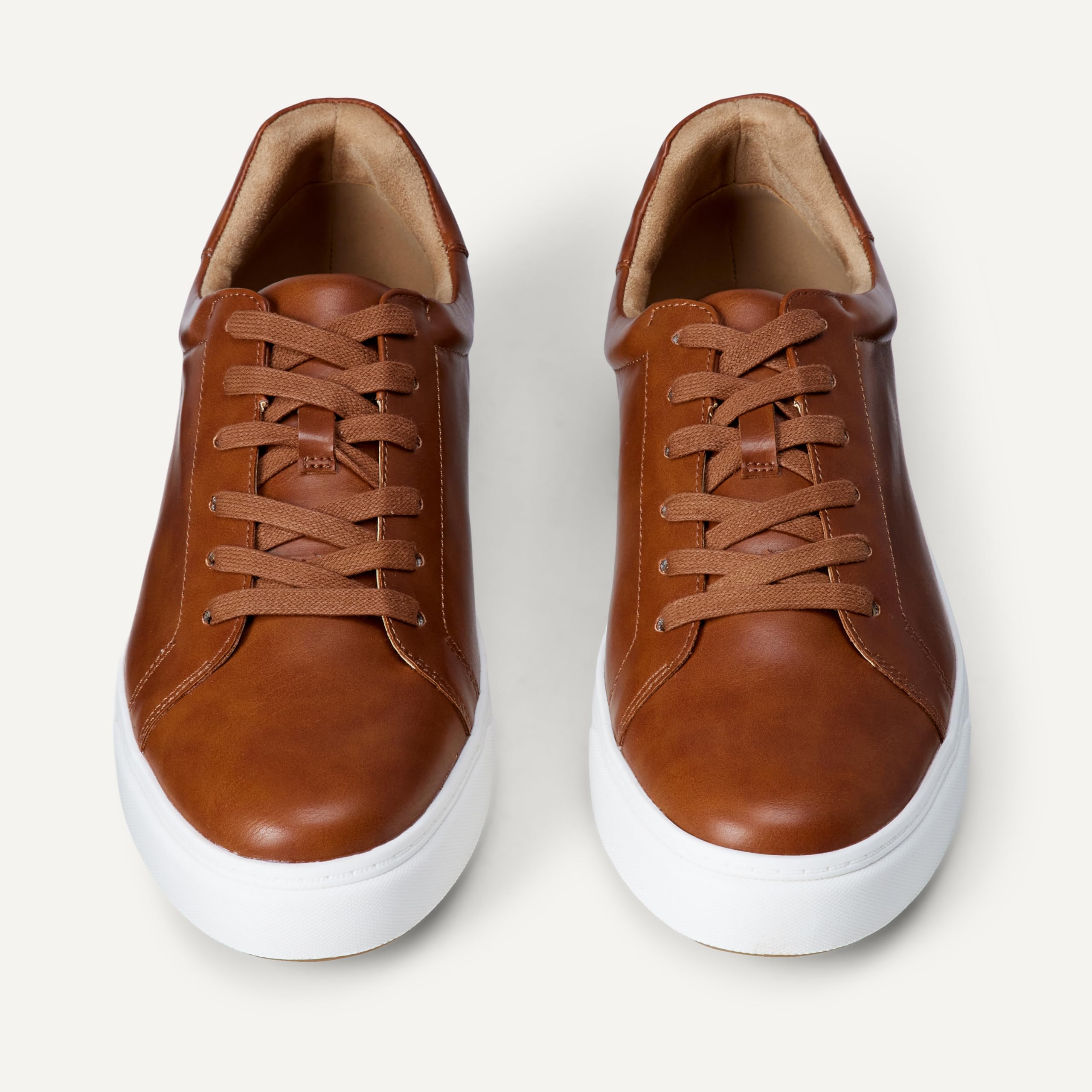 Amazon Essentials Men's Low Top Classic Sneakers, Tan, 10.5