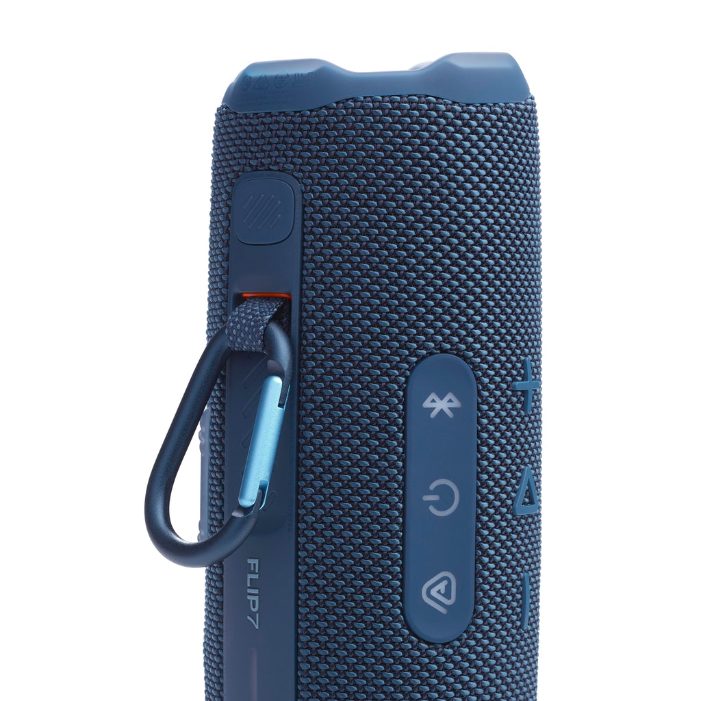 JBL Flip 7 - Portable Waterproof and Drop-Proof Speaker, Bold JBL Pro Sound with AI Boost, 16Hrs of Playtime, and PushLock System with Interchangeable Accessories (Blue)
