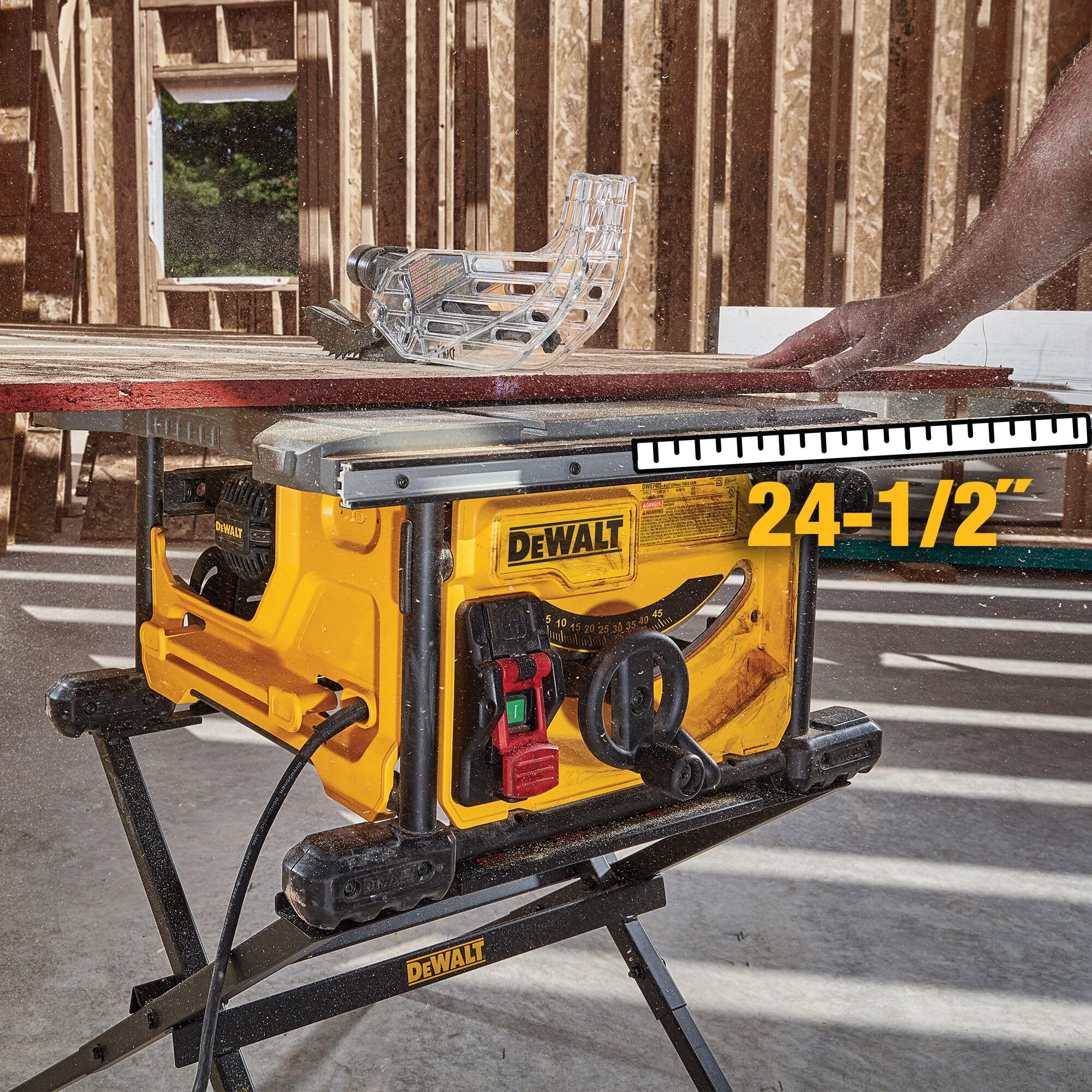 DEWALT 15 Amp 8-1/4 in. Compact Portable Jobsite Table Saw (DWE7485)